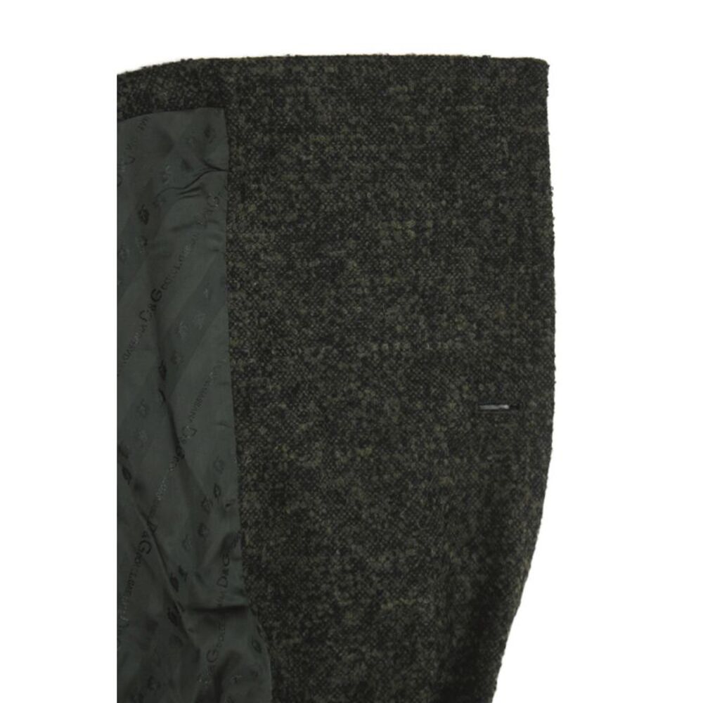 D&G Dolce & Gabbana Womens Dark Gray Wool Trench Coat Size 48 - Picture 6 of 11